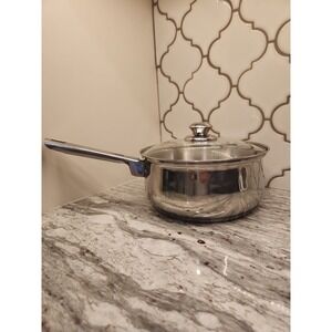 Heuck Classics 2 Quart Stainless Steel  Saucepan w/Stainless Lid
